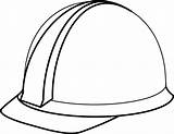 Hat Hard Clip Construction Drawing Shadow Clipart Vector Getdrawings Clker Large sketch template
