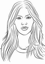 Kim Kardashian Coloring Pages Jenner Kylie Sheet Color Actors Drawing Famous Sheets Template Supercoloring sketch template