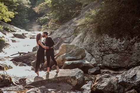 romantic forest engagement shoot popsugar love and sex