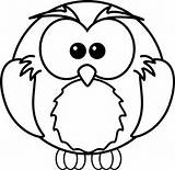 Owl Coloring Clipart Cartoon Pages Clip Owls Outline Color Animal Kids Colouring Drawings Animated Cartoons Cute Line Animals Halloween Print sketch template