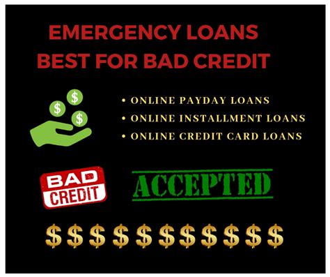 emergency loans     bad credit