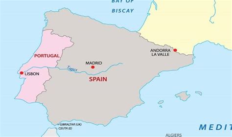 mapa de espanha