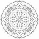 Mandala Mandalas Adults Japoneses Everfreecoloring sketch template