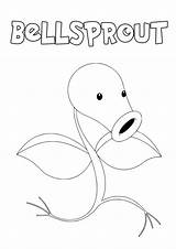 Bellsprout Pokemon Erba Pokémon sketch template