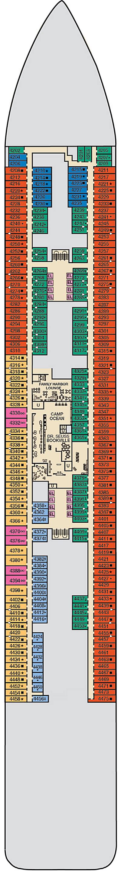 carnival jubilee deck  activities deck plan layout