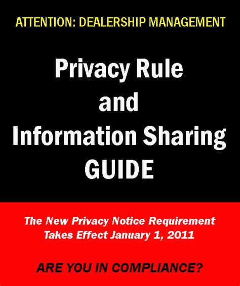 privacy rule  information sharing guide
