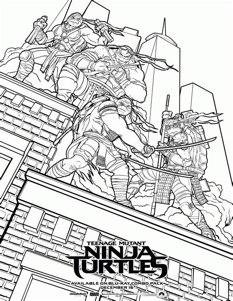 classic ninja turtle coloring pages coloring home