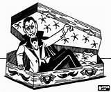 Vampire Coffin Getting His sketch template