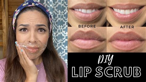 Diy Lip Scrub Using Ingredients In Your Kitchen Youtube
