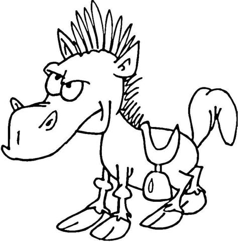 funny horse coloring page horse coloring pages horse coloring