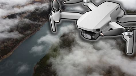 drone flying  clouds dji mini  youtube