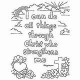 Bible Coloring Pages Verse Strength Toddler Printable Top Articles sketch template