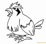 Pidgey Coloring Pages Pokemon Color Tangela Online Template Printable Coloringpagesonly sketch template