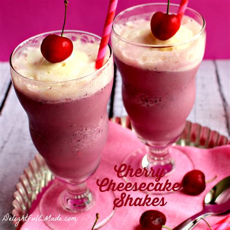 Cherry Cheesecake Shakes Delightful E Made