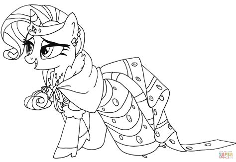pony rarity coloring page  printable pages