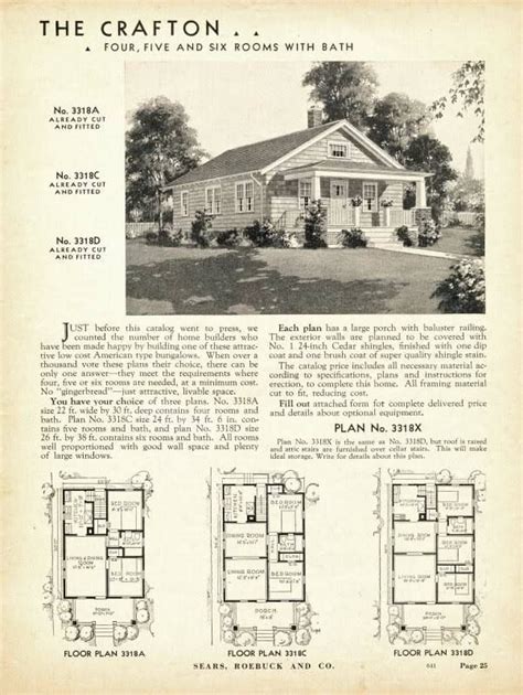 crafton      sears modern homes catalog vintage house plans kit homes sears
