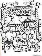 Coloring Pages Kitty Hello Colouring Printable Sheets Color Books Kids Circus Adult Cool Cute Print Preschool Tumblr Visit sketch template