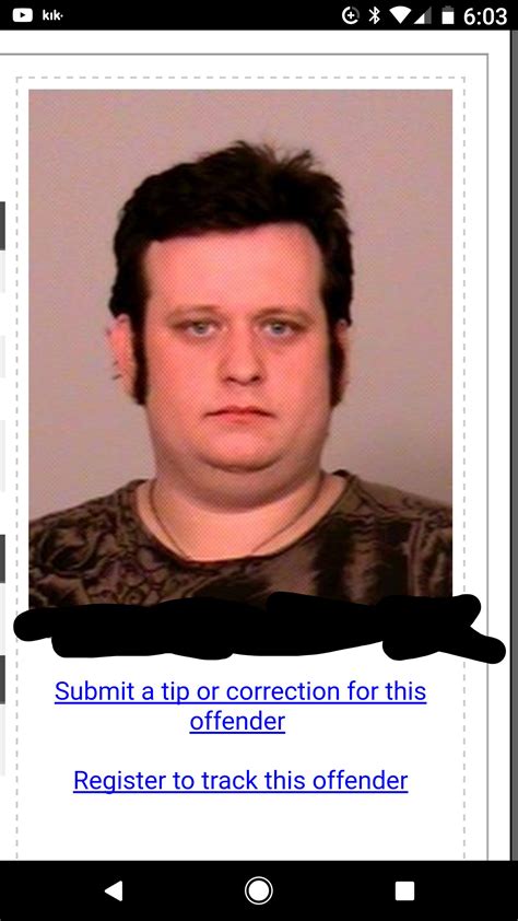was going through my local sex offender list and saw a