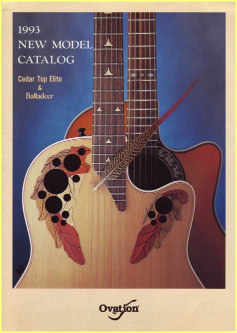 ovation  model japanese catalog