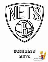 Coloring Nets Brooklyn Buzzer Beater Players Yescoloring sketch template