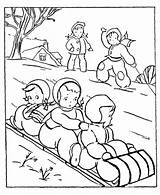 Coloring Pages Winter Scene Printable Popular sketch template