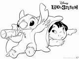 Stitch Coloring Pages Lilo Angel Disney Stich Printable Color Cute Drinking Print Colorings Getcolorings Kids Getdrawings sketch template