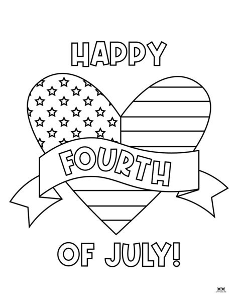 happy   july coloring pages