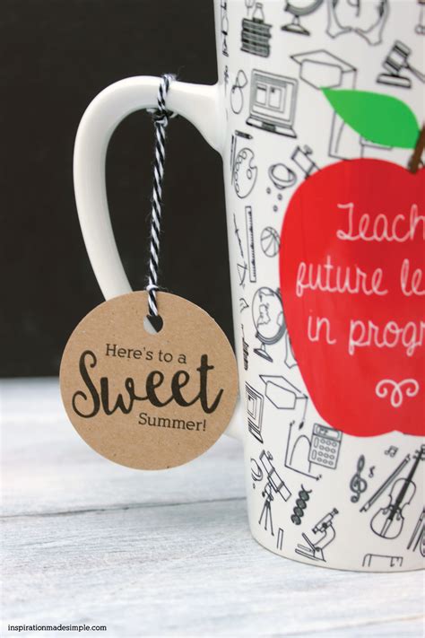 summer gift tags  teacher inspiration  simple