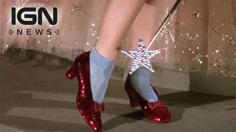 stolen wizard  oz ruby slippers finally recovered ign news youtube