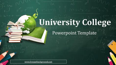 university college powerpoint template  powerpoint templates