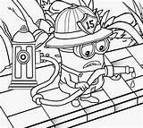 Coloring Fireman Lego Pages Fire Printable sketch template
