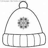 Hat Winter Coloring Pages Para Colorear Beanie Color Christmas Invierno Clipart Colouring Printable Hats Snowflakes Clothing Template Nurse Clothes Nieve sketch template