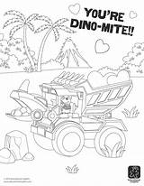Coloring Valentine Pages Dino Mite Choose Board Printable Re sketch template