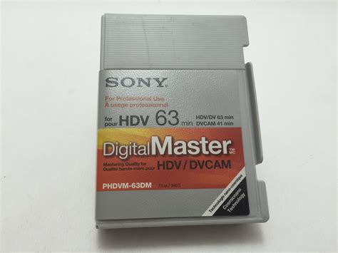 sony hdv dvcam digital master tape phdvm dm ebay