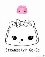 Num Noms Coloring Pages Go Strawberry Printable Kids Print Cute Series Bettercoloring Color sketch template