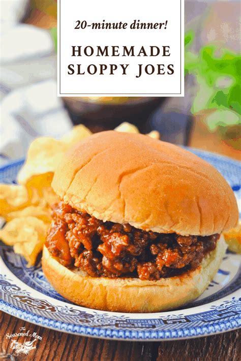 Homemade Sloppy Joes The Seasoned Mom