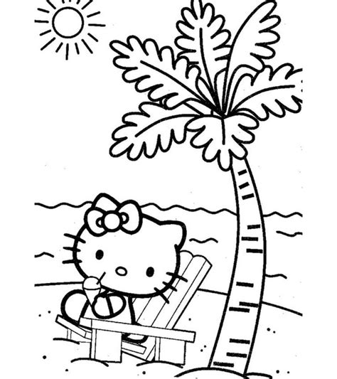 summer themed coloring pages