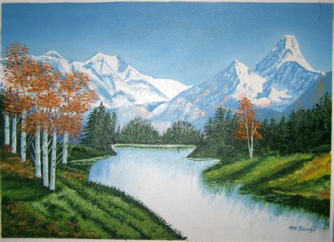mountain oil painting price  oil painting   oil