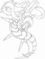 Giratina Pokemon Origin Form Coloring Pages Dragga Deviantart Template sketch template