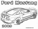Mustang Coloring Pages Ford Car Hot Rod Mustangs Kids Cars Colouring Color 2009 Print Drawing Gif Embroidery Boys Corvette Z06 sketch template