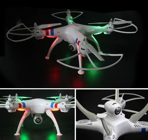 syma xw  channel rc led helicopter drone camera white kopen ledclearnl