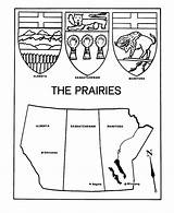 Coloring Pages Canada Arms Coat Map Social Studies Prairies Canadian Sheets Maps Honkingdonkey Colouring Grade Activity Columbia British Kids Fun sketch template