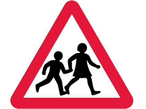 child road signs clipart