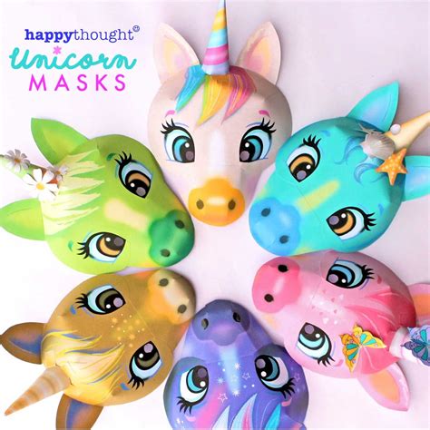printable unicorn masks unicorn mask cute unicorn unicorn party