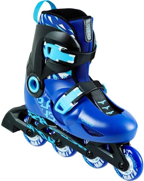 oxelo  decathlon roller play  blue black   skates size   uk buy oxelo