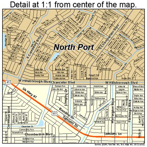 north port florida street map