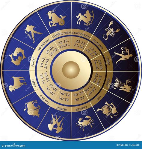 horoscoop vector illustratie illustration  blauw agenda