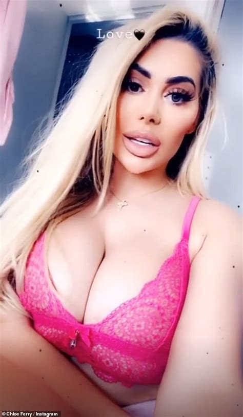 Chloe Ferry Showcases Her Eye Popping Assets As She Slips Into Hot Pink