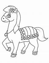 Horse Cartoon Cute Coloring Pages Printable Choose Board Getdrawings Drawing sketch template