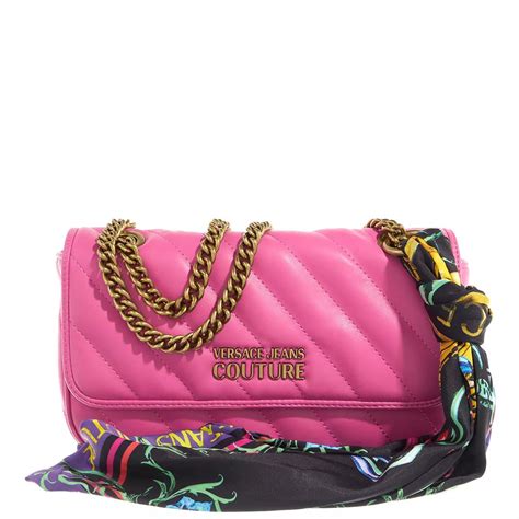 versace jeans couture range a thelma soft hot pink crossbody bag